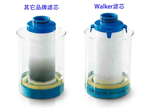 WALKER精密過(guò)濾器濾芯采用斥油斥水的硼硅纖維材料作濾材