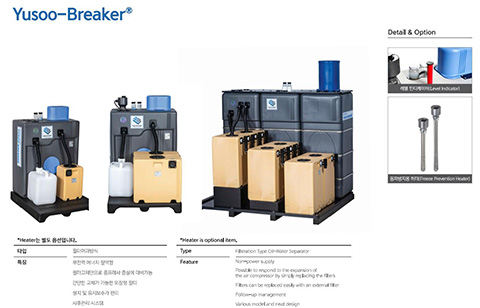 包含環(huán)保型空壓系統廢油處理設備YUSOO-8在內的官方介紹